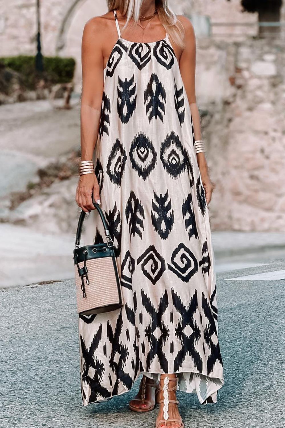 Printed Spaghetti Strap Cami Dress – Anchor Blue Jeans Printed Spaghetti Strap Cami Dress – Anchor Blue Jeans