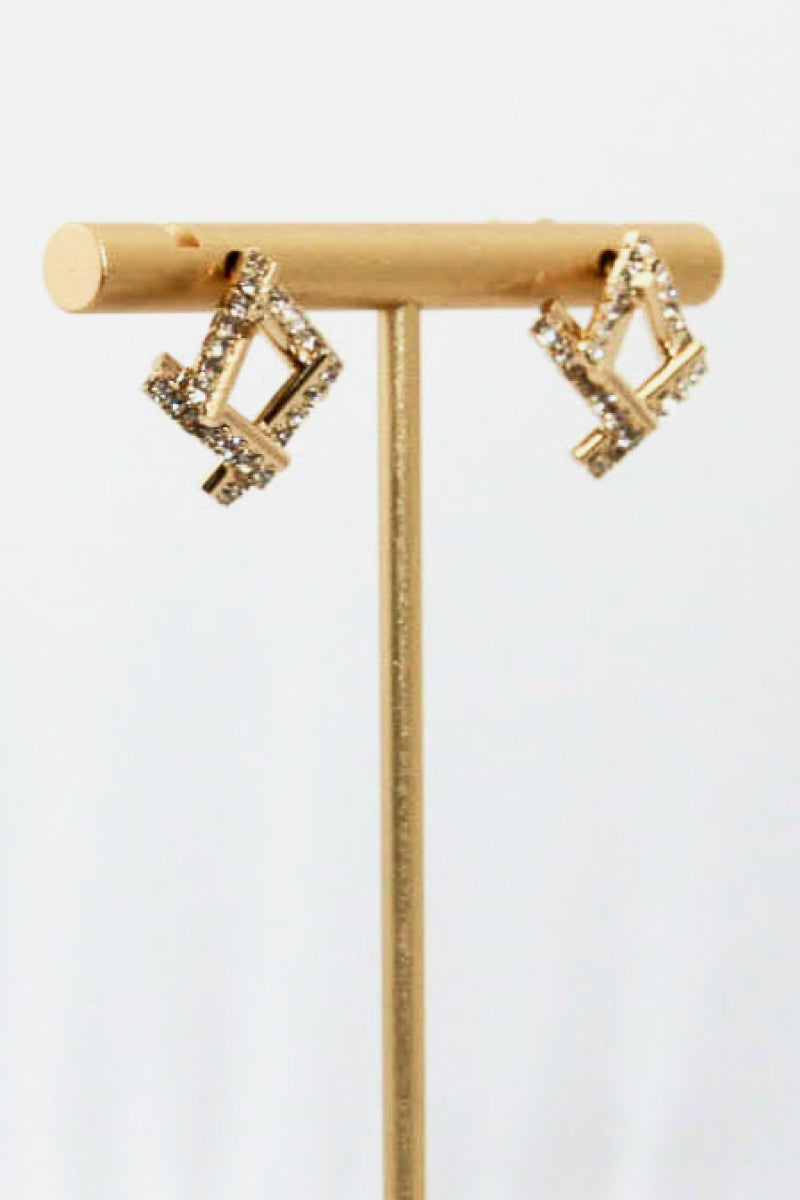 Rectangle Stud Earrings