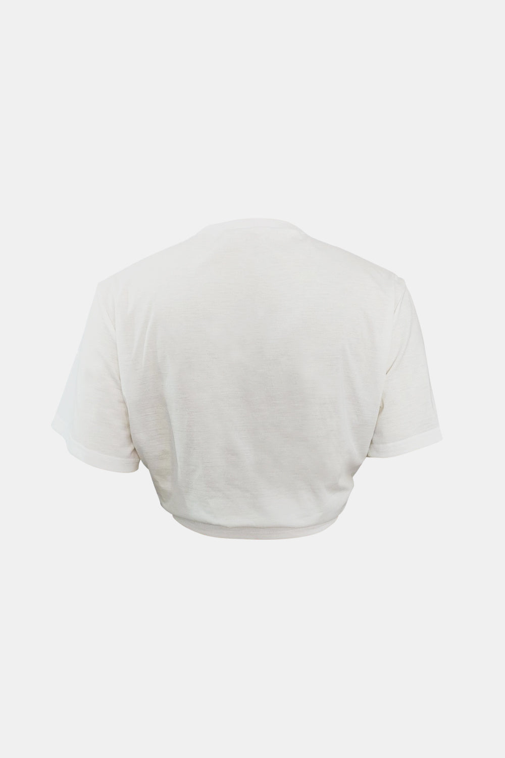 Graphic Tie-Front Cropped Top