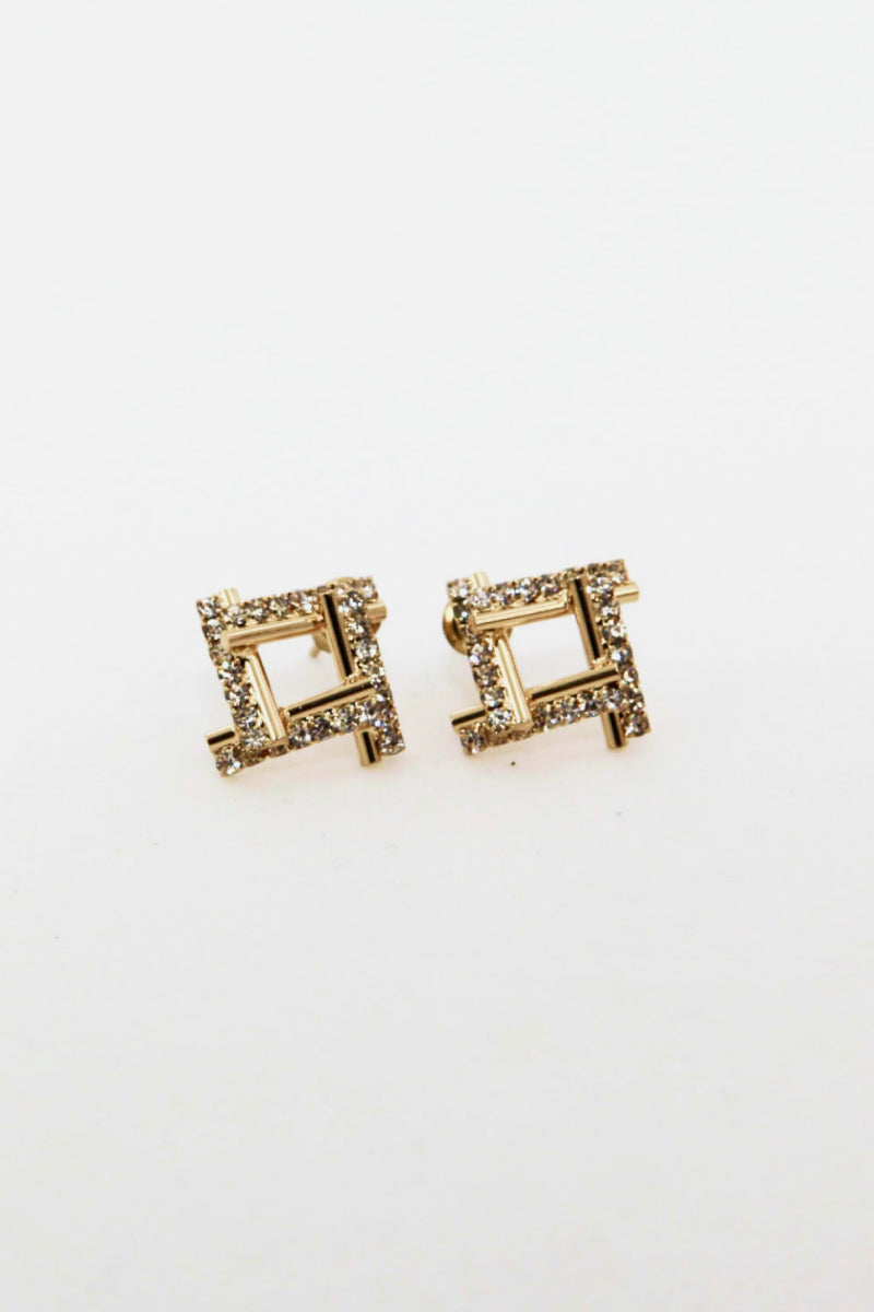 Rectangle Stud Earrings