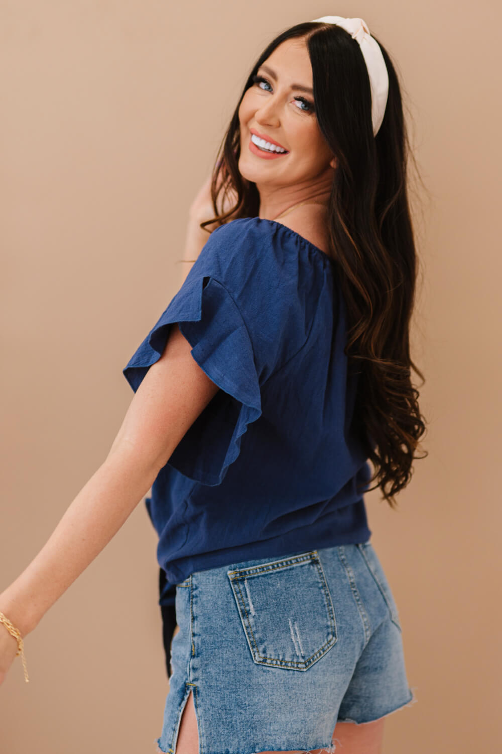 To Be Loved Tie-Front Top