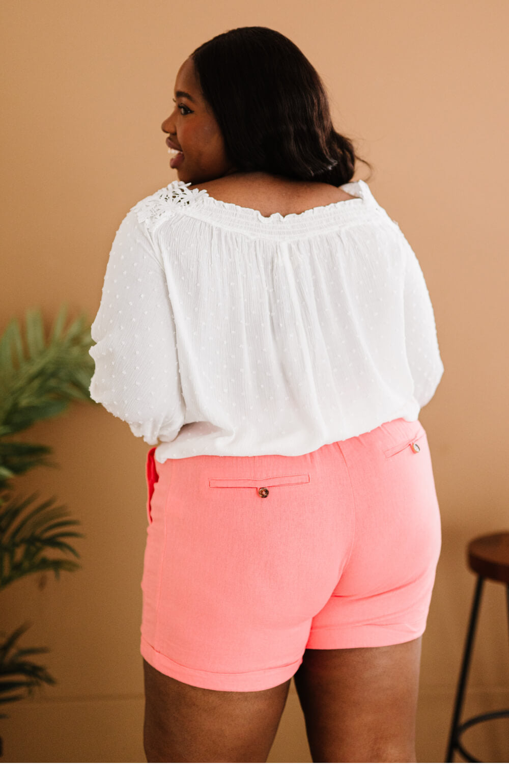 AMOLI Favorite Flower Full Size Run Crochet Trim Top