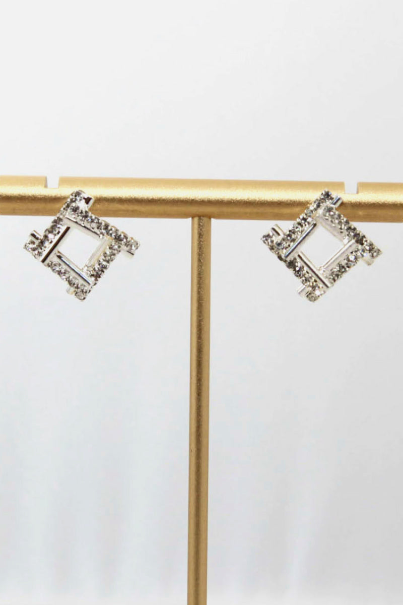 Rectangle Stud Earrings