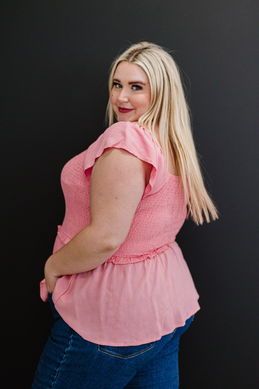 Andree by Unit Oh My Darling Full Size Run Smocked Top