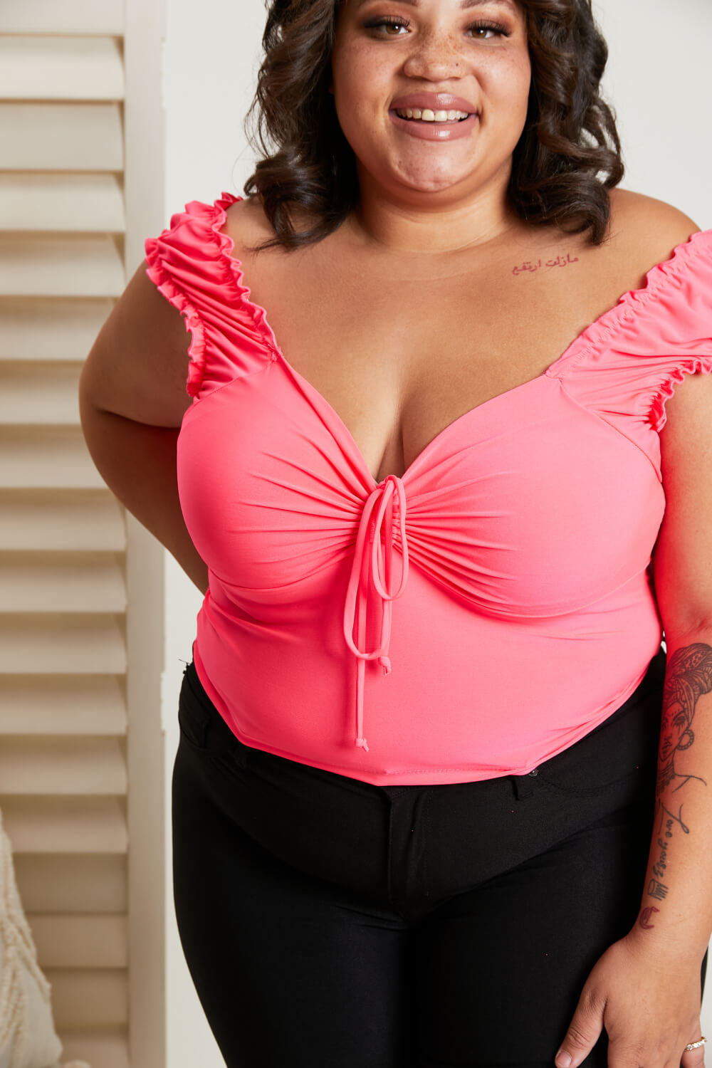 White Birch Strawberry Daiquiri Full Size Tie Top