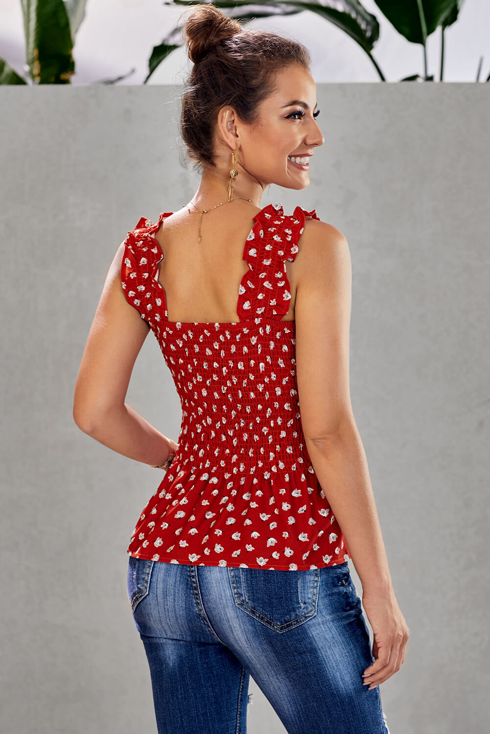 Floral Smock Tank