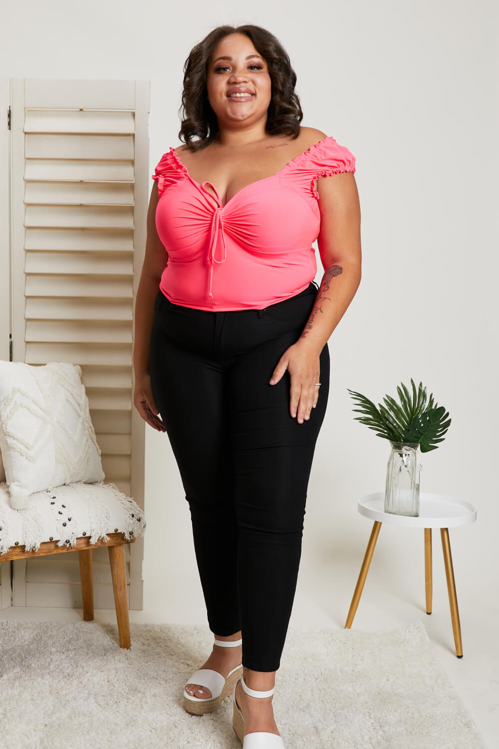 White Birch Strawberry Daiquiri Full Size Tie Top