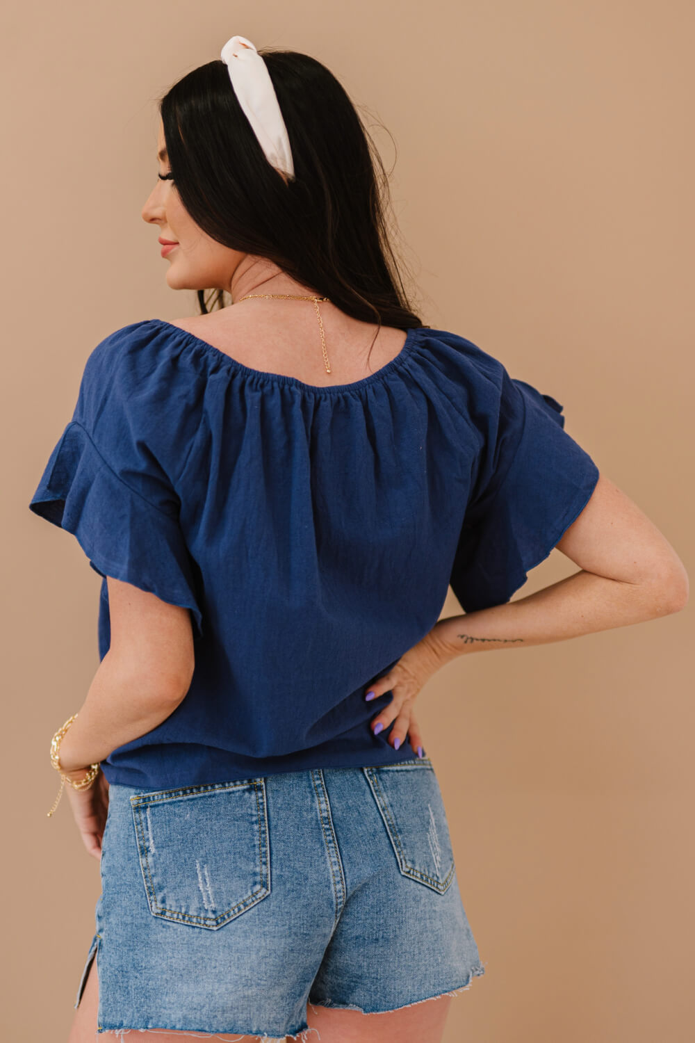 To Be Loved Tie-Front Top