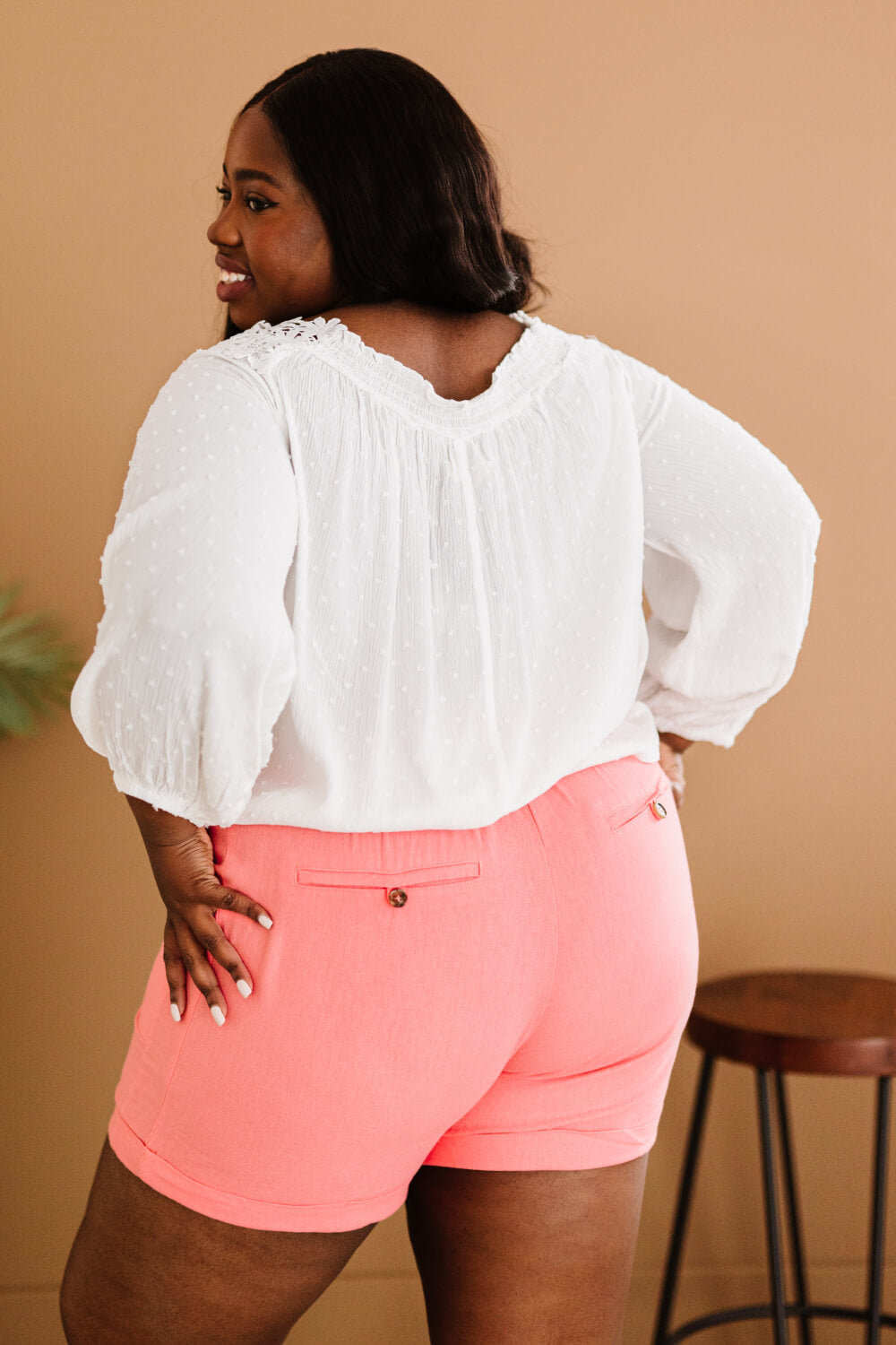 AMOLI Favorite Flower Full Size Run Crochet Trim Top