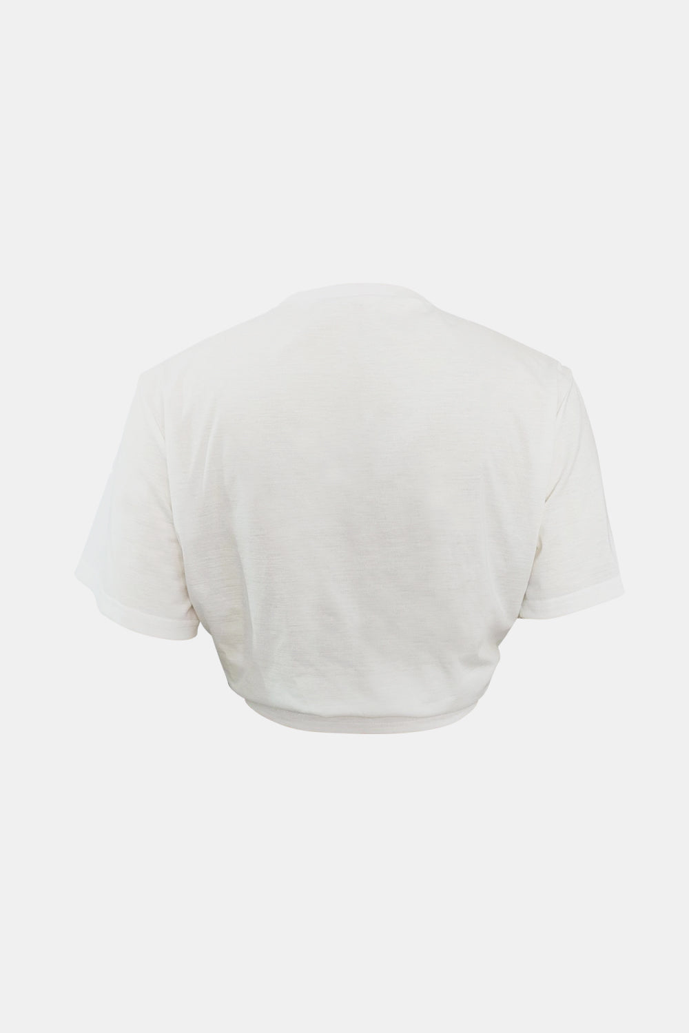 Graphic Tie-Front Cropped Top