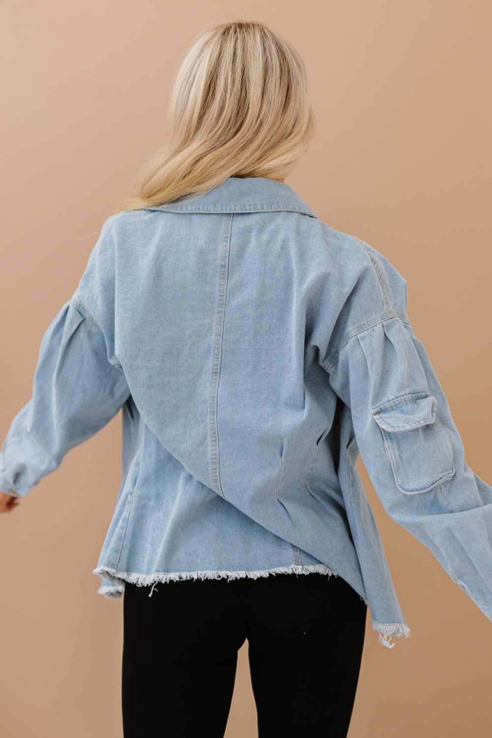 Just Float On Denim Jacket - Anchor Blue Jeans