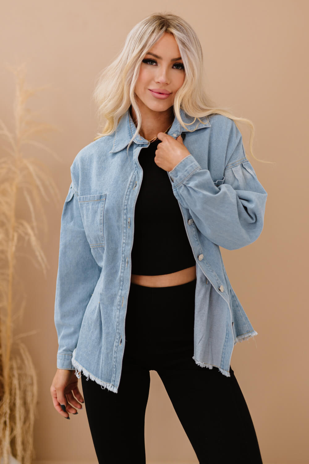 Just Float On Denim Jacket - Anchor Blue Jeans