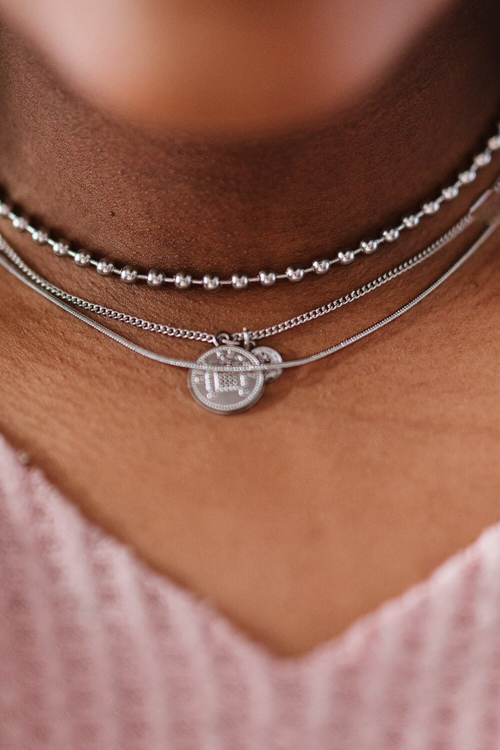 Make a Wish Coin Pendant Necklace Set