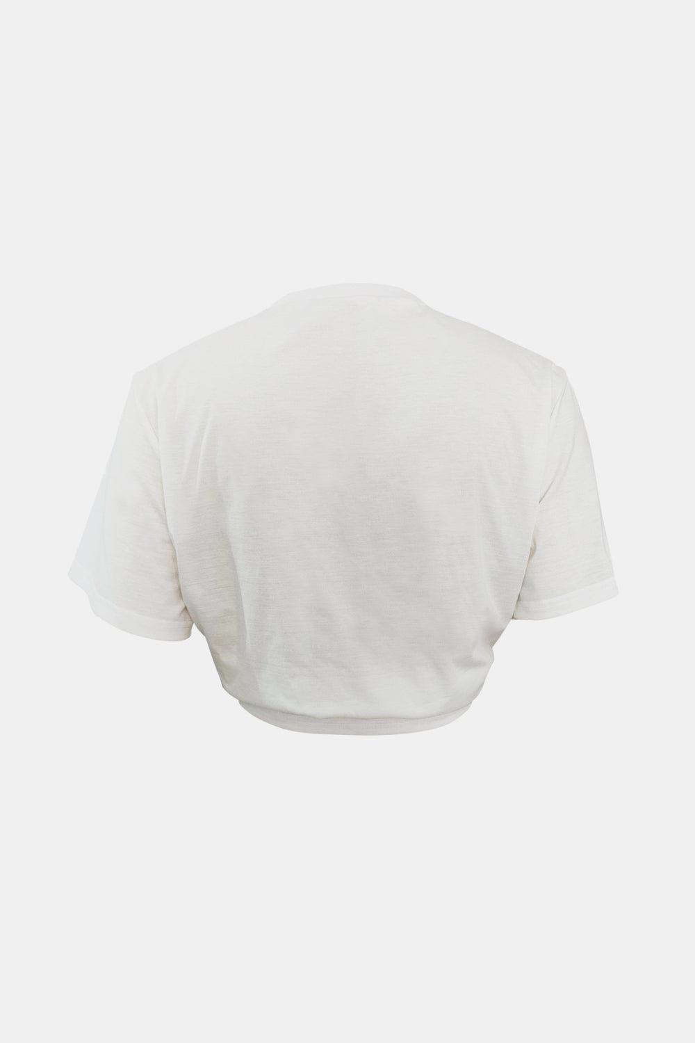 Graphic Tie-Front Cropped Top