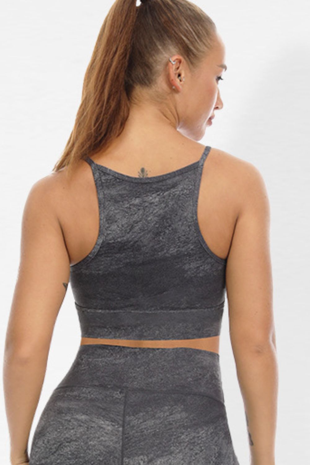 Tie-Dye Spaghetti Strap Sports Bra