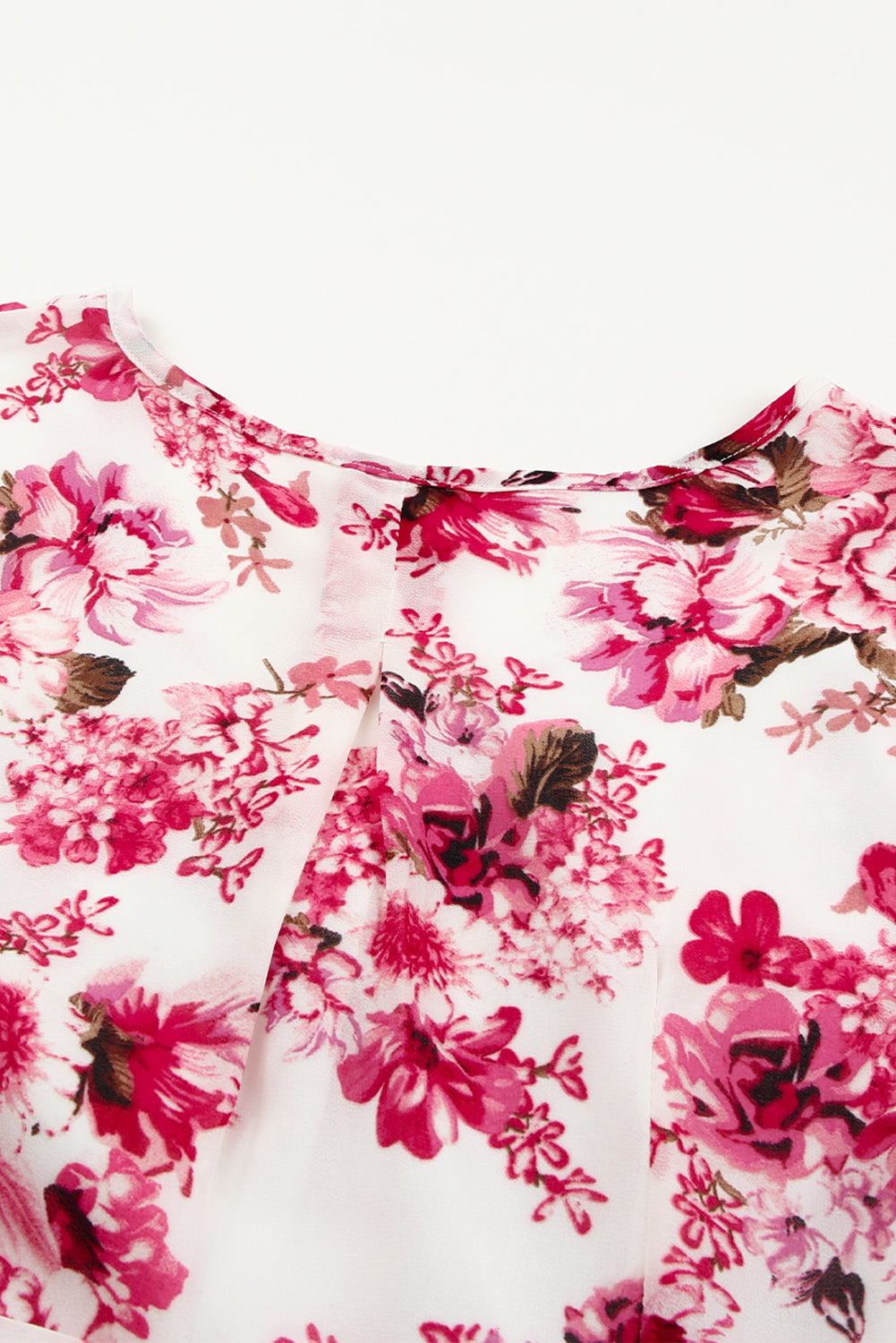 Floral Surplice Split Tie Waist Maxi Dress