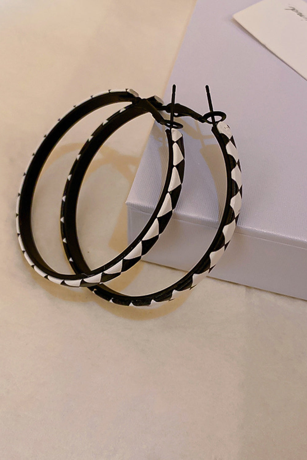 Printed Hoop Earrings