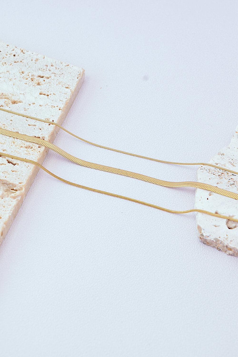 Adoration Triple-Layered Snake Chain Necklace