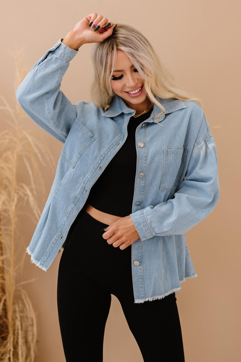 Just Float On Denim Jacket - Anchor Blue Jeans