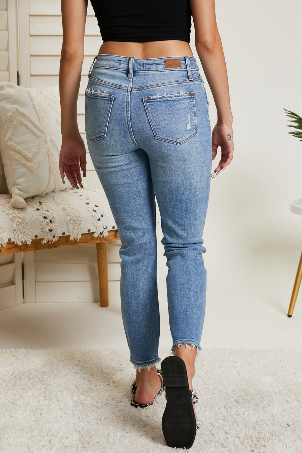 Judy Blue Tatiana Full Size Mineral Wash Relaxed Fit Jeans