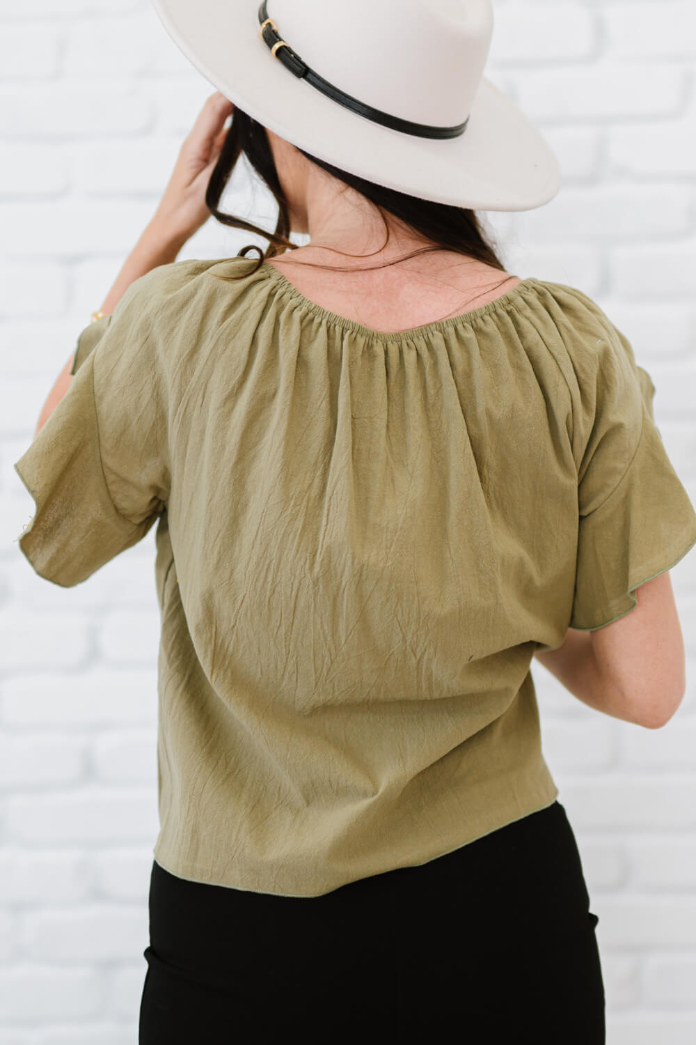 To Be Loved Tie-Front Top