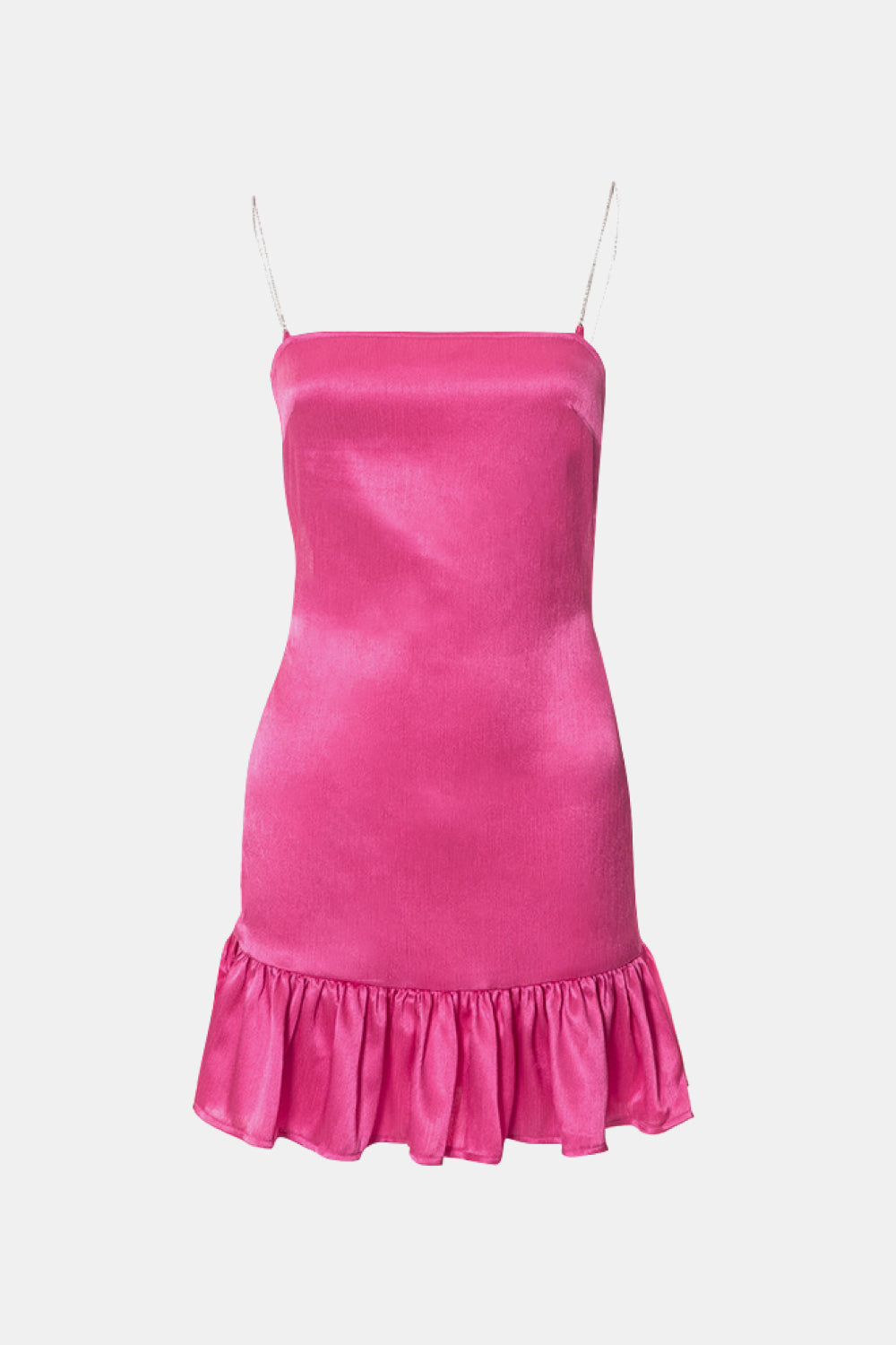 Tie Back Ruffle Hem Dress