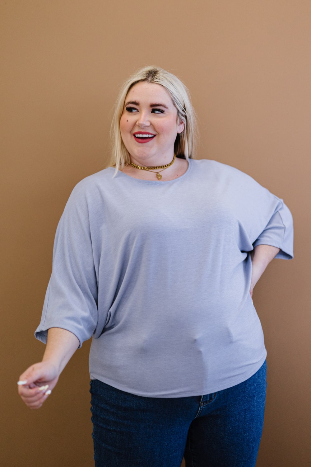 Andree by Unit Needless to Say Full Size Run Dolman Sleeve Top
