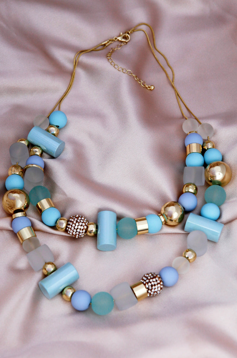 Double-Layered Beaded Necklace
