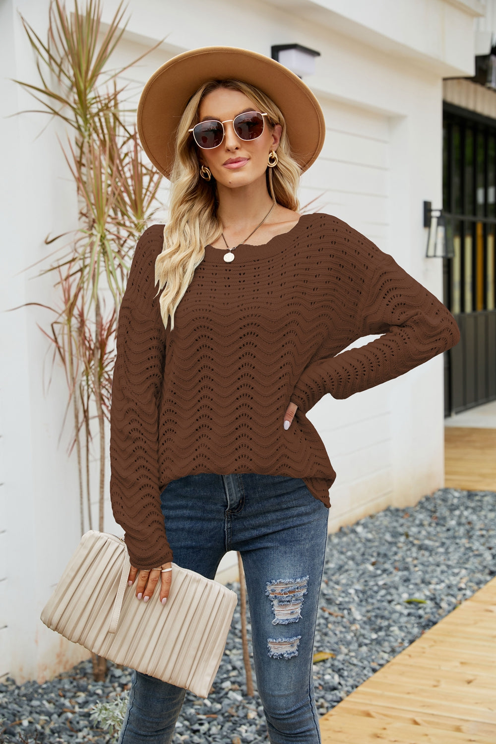 Boatneck deals tunic sweater