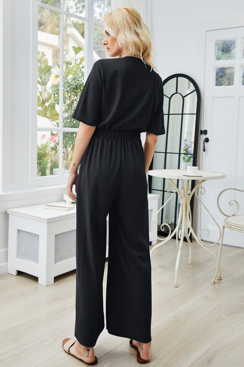 Jumpsuit with cutout front on sale