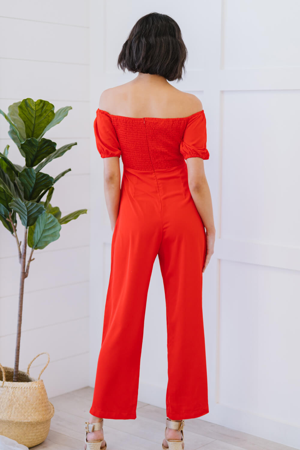 Pieces of You Cutout Smocked Jumpsuit