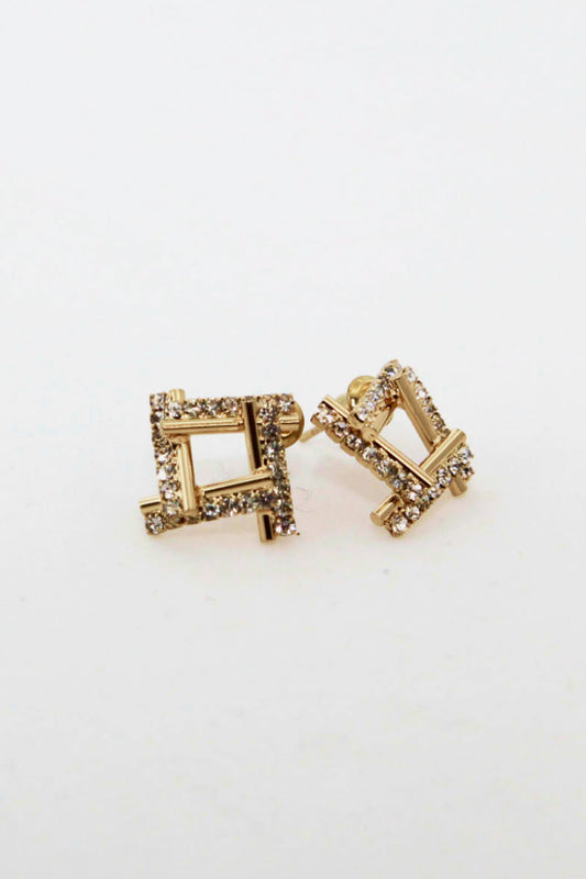 Rectangle Stud Earrings